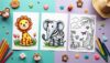 Color adorable animal coloring pages for imaginative kids