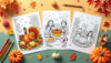 Child coloring historical harvest quilt patterns on printable Thanksgiving Coloring Pages
