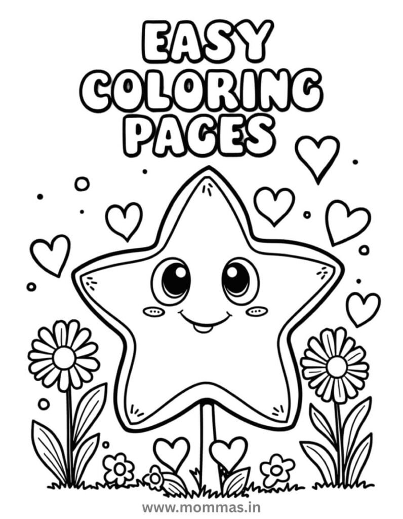 easy coloring pages printable