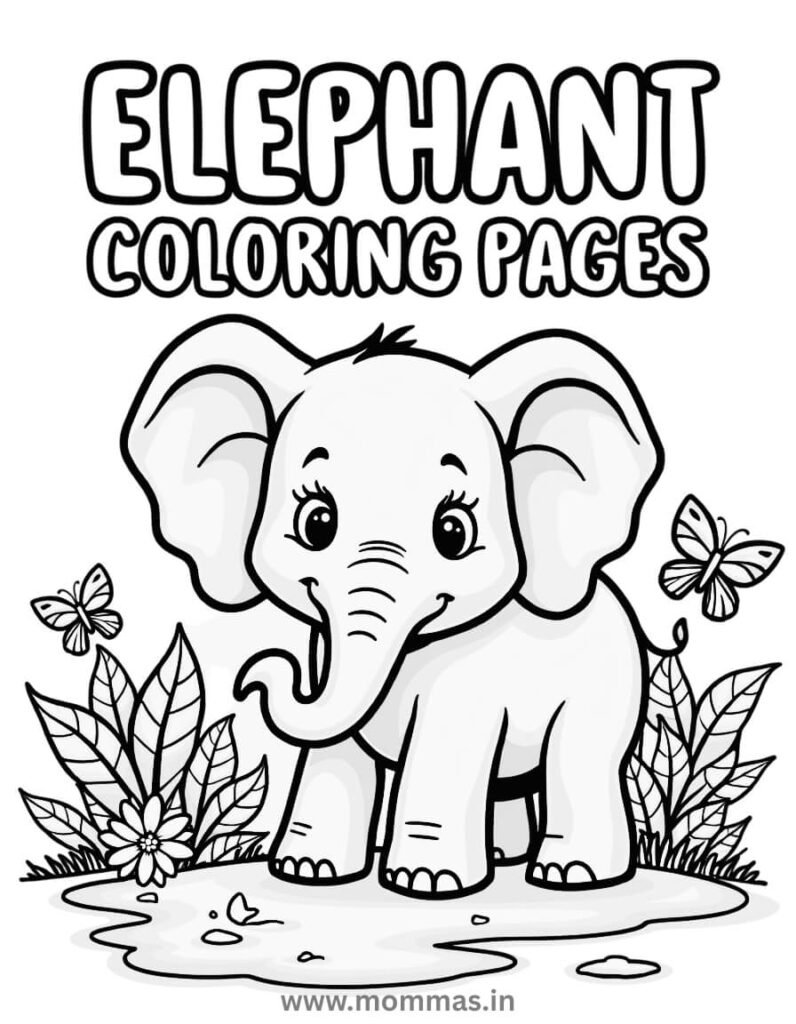 elephant coloring pages printable