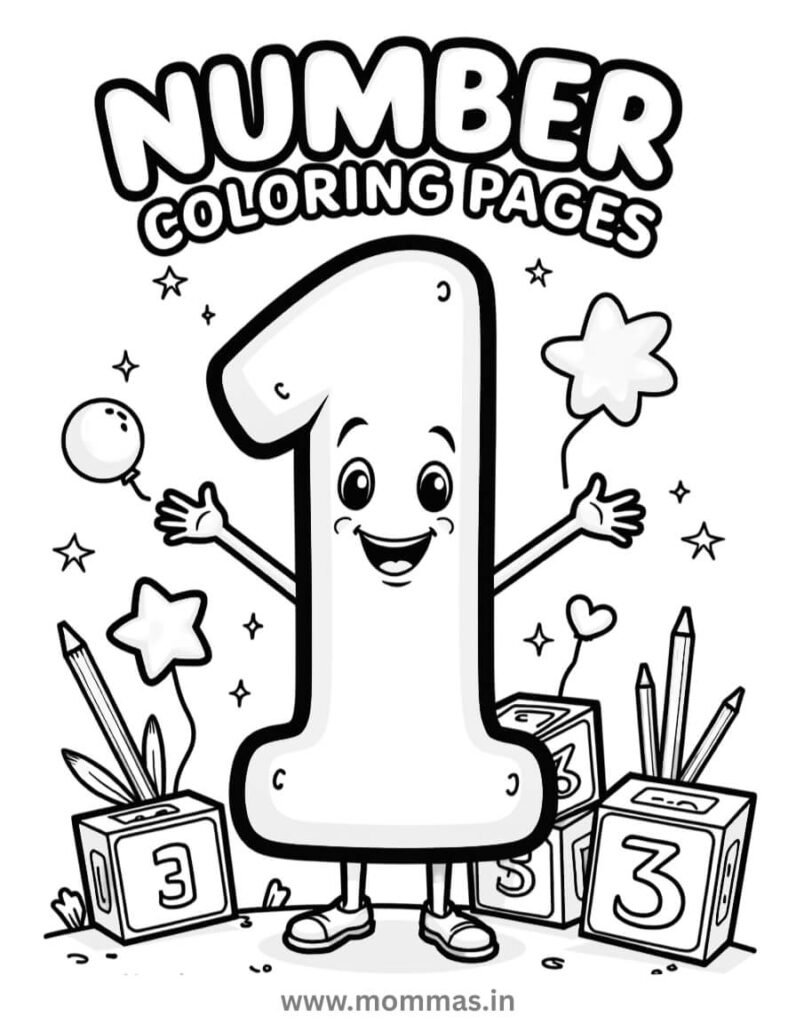 number coloring pages printable
