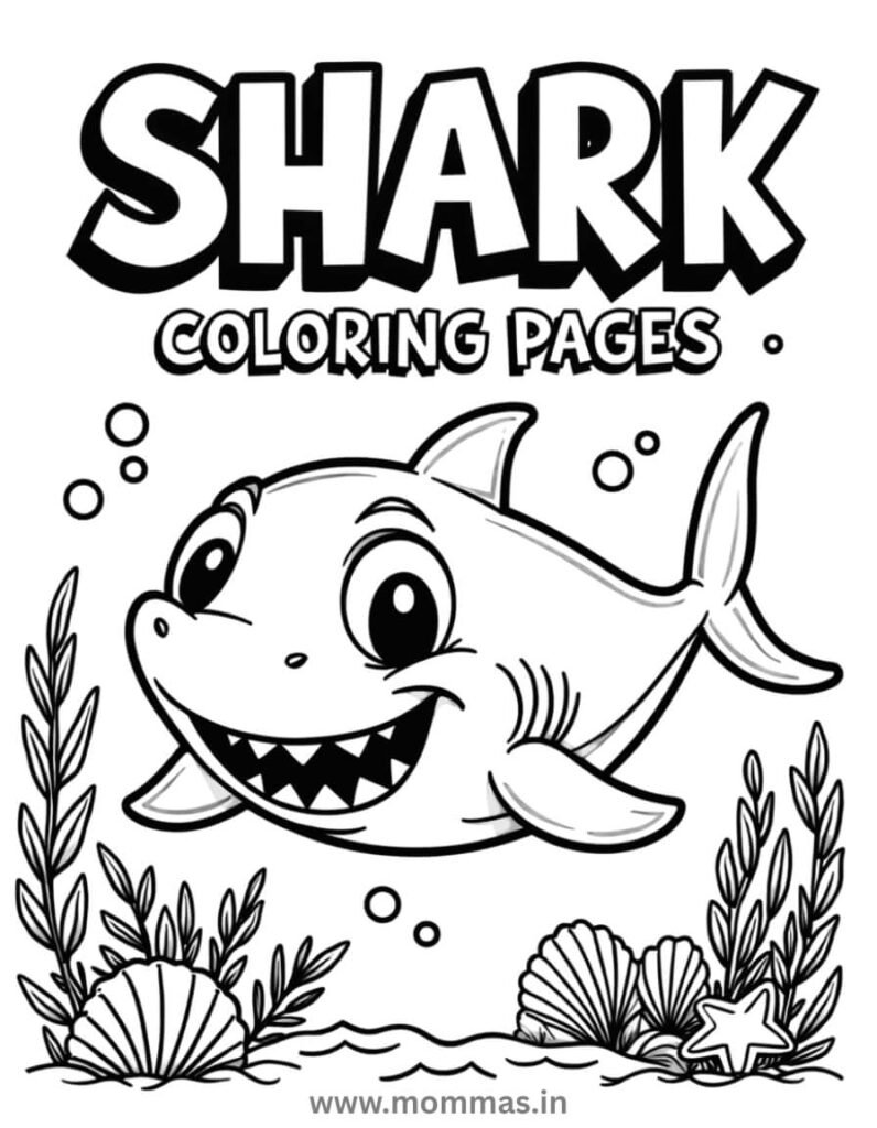 shark coloring pages printable