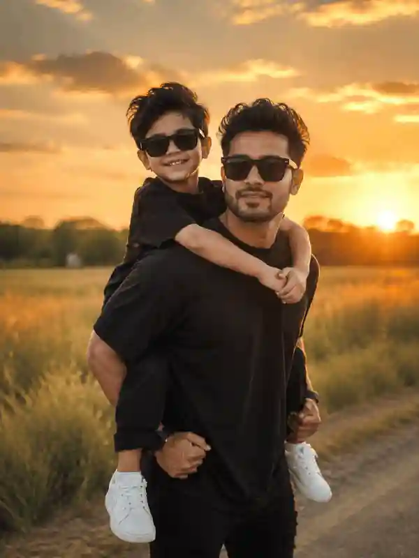 boys ai prompts father son sunset field portrait 2.webp Father son sunset field portrait created using boys ai prompts