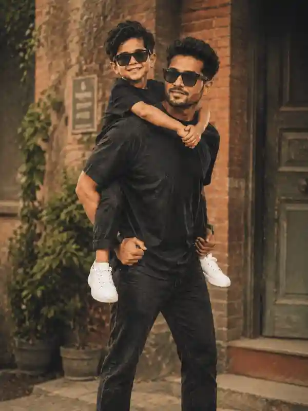 boys ai prompts neon city father son fashion street 10.webp Father son neon street fashion portrait created using boys ai prompts