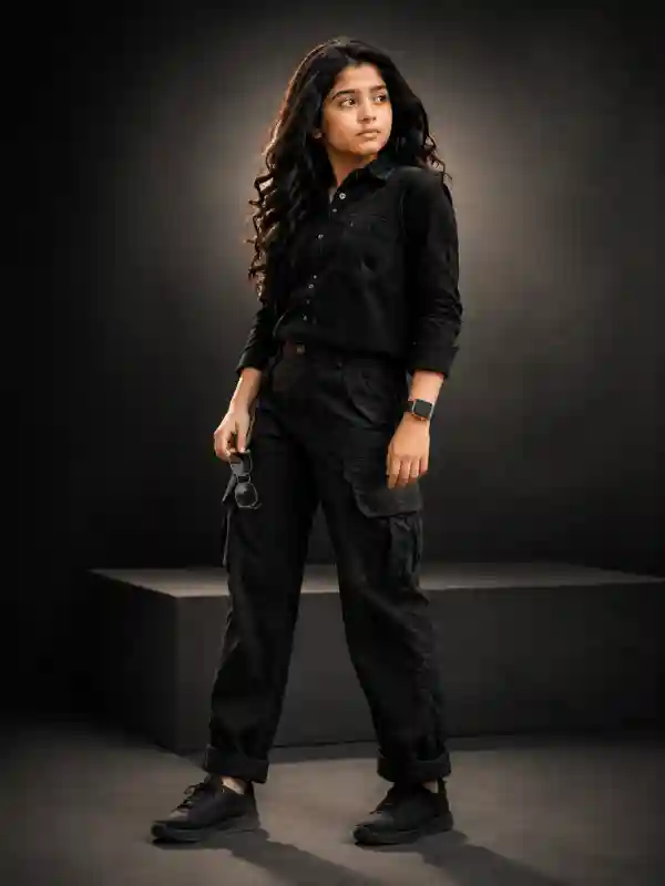 gemini ai photo prompts girl studio dark aesthetic portrait 4.webp Dark studio portrait of girl in black outfit created with gemini ai photo prompts girl trending