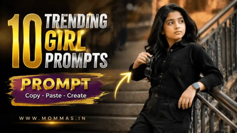 Trending Gemini AI photo prompts girl banner with multiple portraits