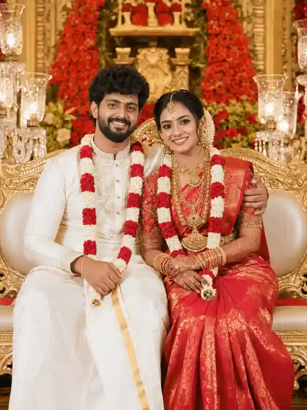 gemini couple image prompt wedding royal stage pose 4.webp Gemini couple image prompt royal wedding stage portrait couple