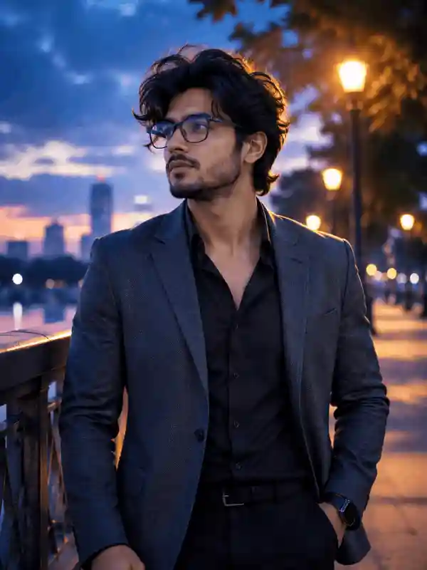 gemini prompt for men rooftop style sunset portrait 1.webp Stylish man rooftop sunset portrait created using gemini prompt for men
