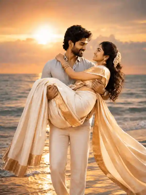 gemini romantic couple photo prompt sunset beach love 3.webp Romantic couple beach sunset pose created using gemini romantic couple photo prompt