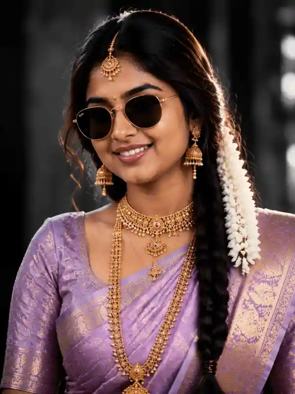 prompt for gemini ai girlfriend lavender saree portrait closeup 1.webp Elegant girl in lavender saree portrait created using prompt for gemini ai girlfriend