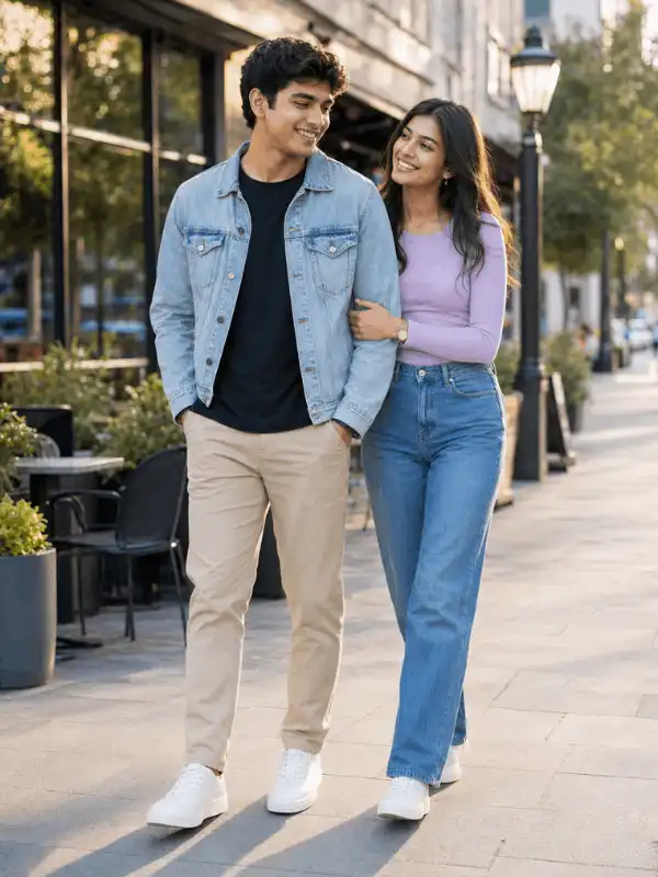 brother sister prompt playful city walk.webp Brother sister prompt for a playful city walk with natural smiles