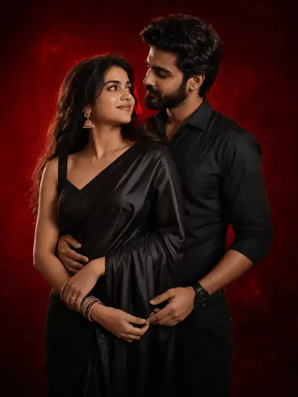 trending couple prompt chatgpt side profile.webp Romantic side-profile Indian couple using a trending couple prompt ChatGPT idea