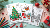 Festive Christmas Coloring Pages for Motor Skills | Free PDFs Printables