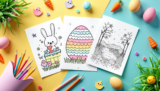 Joyful Easter Coloring Pages for Motor Skills | Free PDFs Printables
